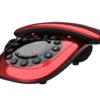 red analog telephone
