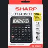 Sharp EL-CC12D Desk Calculator – 12-Digit Check & Correct, Solar & Battery Powered
