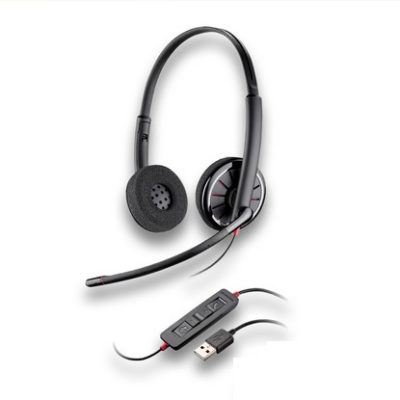 Plantronics C3225 Blackwire Stereo USB-A Headset 3.5mm MS Teams ...