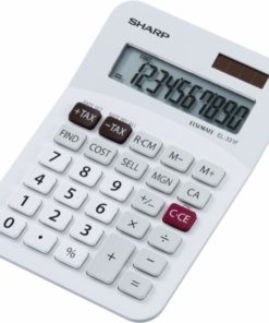 SHARP EL-331F Large tilt display 10 digit calculator